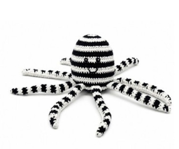 Black and white octopus